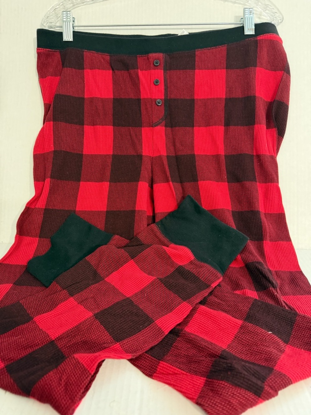 Old Navy Red and Black Buffalo Plaid Pajama Bottoms